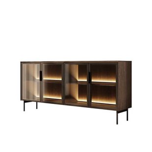 Meubella - Lomo - Dressoir - Donker eiken - 181 cm