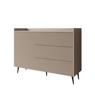 Meubella - Asty - Dressoir - Beige - 126x41x92 cm