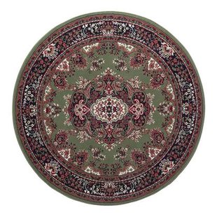 Interieur05 Rond Vintage vloerkleed Nain Perzisch Groen - 100 x 100 cm