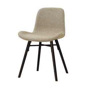 Nolon Nena-Fé eetkamerstoel taupe melange - zwart houten onderstel