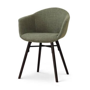 Nolon Nena-Otis eetkamerstoel forestgroen - zwart houten onderstel