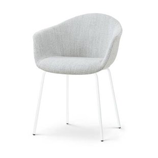 Nolon Nora-Otis Eetkamerstoel Grijs Melange - met Armleuning - Wit