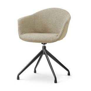 Nolon Nola-Otis Eetkamerstoel Taupe Melange - Draaibaar Zwart