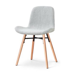 Nolon Nena-Fé eetkamerstoel grijs melange - houten onderstel