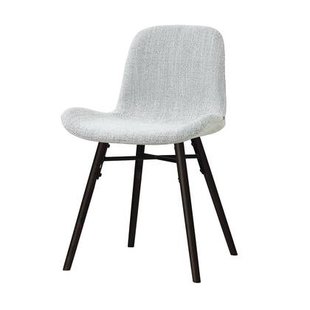 Nolon Nena-Fé eetkamerstoel grijs melange - zwart houten onderstel