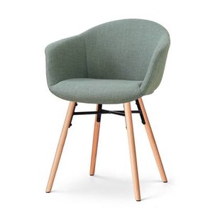 Nolon Nena-Otis Eetkamerstoel Saliegroen - Armleuning - Stof