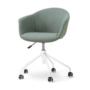Nolon Nout-Otis bureaustoel saliegroen - wit onderstel