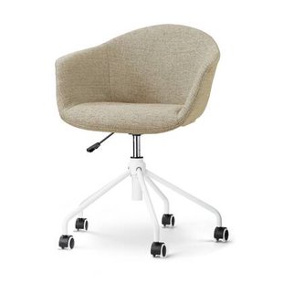 Nolon Nout-Otis bureaustoel taupe melange - wit onderstel