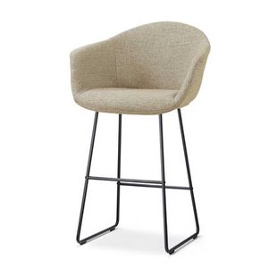 Nolon Nino-Otis barkruk taupe melange - zwart onderstel - 75 cm