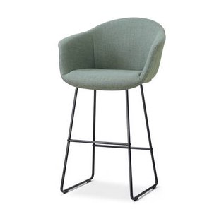 Nolon Nino-Otis barkruk saliegroen - zwart onderstel - 75 cm