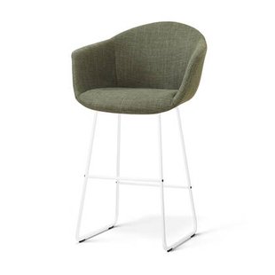 Nolon Nino-Otis barkruk forestgroen - wit onderstel - 75 cm