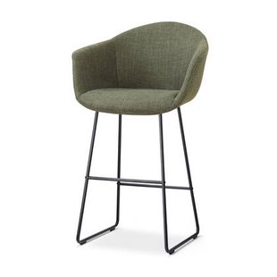 Nolon Nino-Otis barkruk forestgroen - zwart onderstel - 75 cm