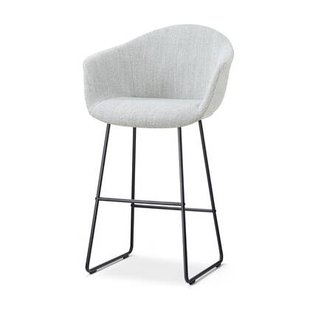 Nolon Nino-Otis barkruk grijs melange - zwart onderstel - 75 cm