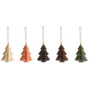 Beliani - GUDENA - Set van 20 kerstornamenten - Meerkleurig - Papier