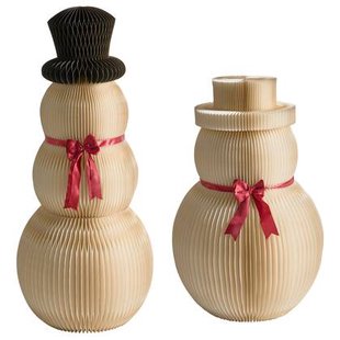 Beliani - KLARALVEN - Set van 2 kerstfiguren - Beige - Papier