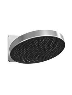 Hoofddouche Hotbath Cobber 2 -F inbouw, 300mm Kantelbare Wandarm Geborsteld Nikkel