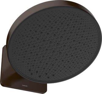 Hoofddouche Hotbath Cobber 2 -F inbouw, 300mm Kantelbare Wandarm Geborsteld Tuscan Bronze