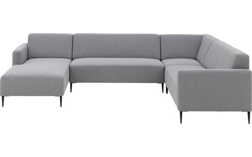 Goossens Bank Key West grijs, stof, 2,5-zits, modern design