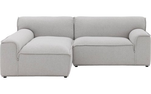 Goossens Excellent Elementenbank Sens bruin, stof, 1,5-zits, urban industrieel