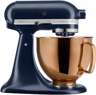KitchenAid Artisan Mixer 5KSM125EIB Blauw + Design Mengkom Koper