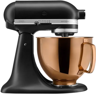 KitchenAid Artisan Mixer 5KSM125EBM Mat Zwart + Design Mengkom Koper