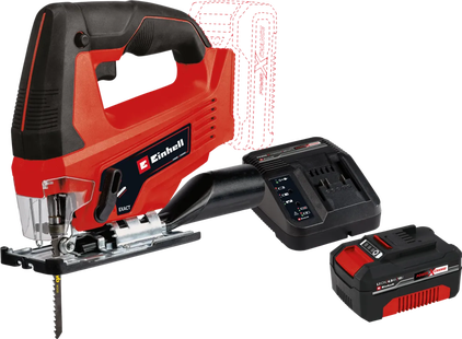 Einhell TC-JS 18 Li Solo + Einhell 18 V/4.0 Ah Starter Kit - Power X-Change