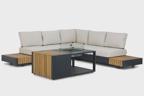 Santika Misaki/Amida 130 cm hoek loungeset 4-delig
