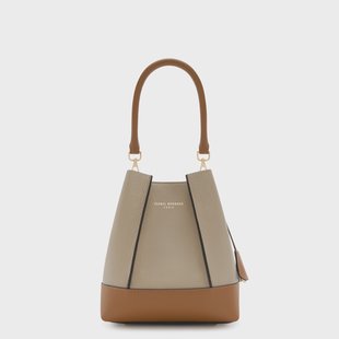 Isabel Bernard Femme Forte Minette taupe leren handtas van kalfsleer voor dames