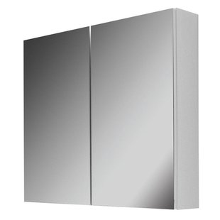 Go by Van Marcke Joelle Spiegelkast 800x155x730 mm wit mat met 2 deuren enkelzijdig spiegelend 929312