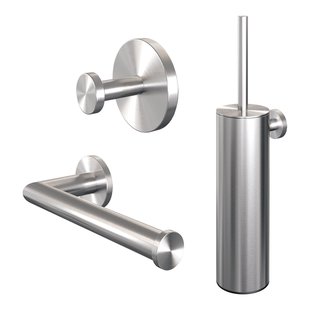 Brauer Brushed Edition Toilet Accessoireset - 3-delig - PVD - geborsteld RVS 5-NG-152