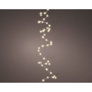 Decoris Micro Led Kerstverlichting Lichtsnoer - 100 Led's - Warm Wit - 159cm - Binnen