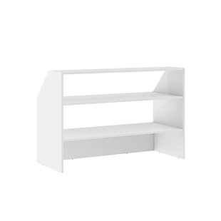 Opberging Schuin Dak 120cm Wit