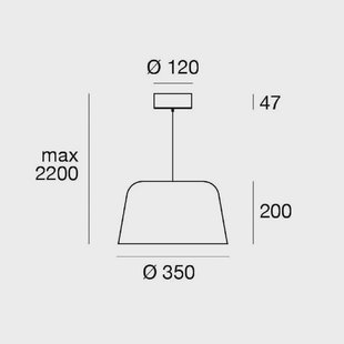 Linea Light LED hanglamp Delfi_P, zwart, Ø 35 cm, metaal