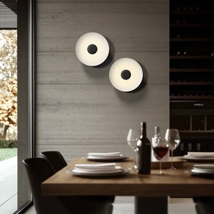 Linea Light LED plafondlamp Basin_P, zwart, metaal, Ø 48 cm