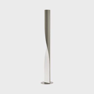 Evita LED vloerlamp, grijs, hoogte 190 cm, dimbaar kdln - Woonkamer - Designer - Metaal