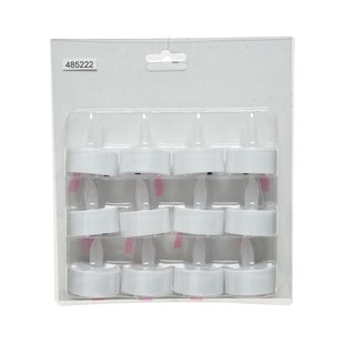 Decoris Led Theelicht - Flame - 4,6cm - Set Van 12