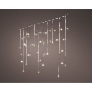 Decoris Icicleverlichting Sneeuwval Effect - 240 Led's - Warm Wit - 5,8m - Binnen & Buiten