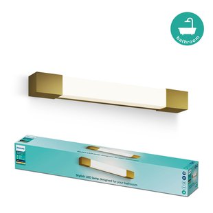 Philips Wandlamp Badkamer Rover Square - Messing - Ip44 - 5w