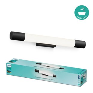 Philips Wandlamp Badkamer Rover - Zwart - Ip44 - 5w