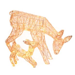 Central Park Acryl Huis Herten Lamp - Warm Wit - 69cm