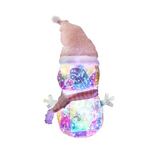 Central Park Regenboog Sneeuwman - 100 Led's - Wit - 25cm - Binnen