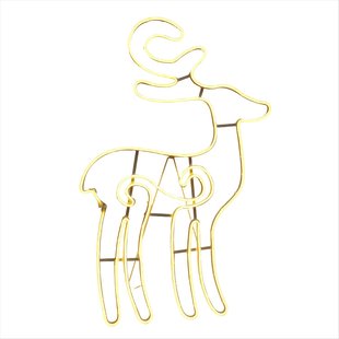 Central Park Neon Hert - Warm Wit - 85,5cm