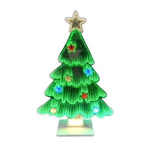 Central Park Verlichte Kerstboom - Multikleur - 64,5cm - Binnen