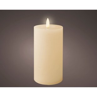 Decoris Led Kaars Creme - Warm Wit - 15cm - Binnen