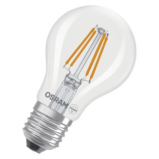 Osram Ledfilamentlamp Peertje Retrofit Classic A - D6cm - Warm Wit - E27 - 3,4w - 2 Stuks