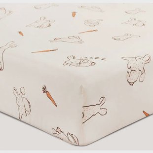 NOUS Kids katoenen hoeslaken ledikant (120x60 cm)