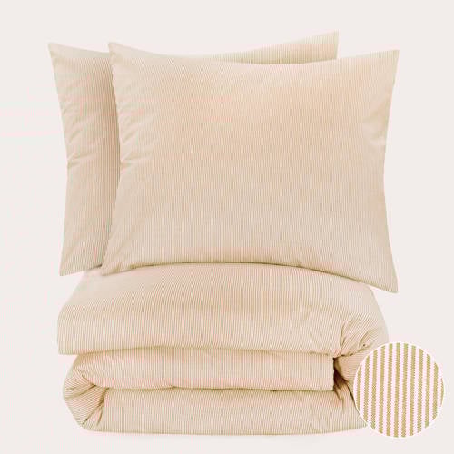 NOUS Living katoenen dekbedovertrek lits-jumeaux (240x220 cm)