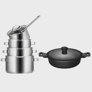 Sola Pannenset Pearl - RVS - Inductie geschikt - 4-delig