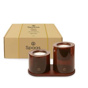 Spaas Delight Giftbox Glorious Glimmer - 2 Geurkaarsen & Schaal