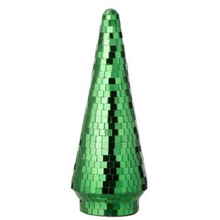 J-Line decoratie Boom Spiegel - glas - groen - large